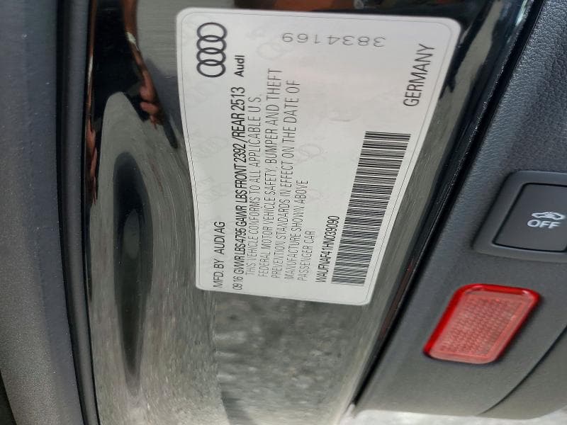 2017 AUDI A4 PRESTIGE 12