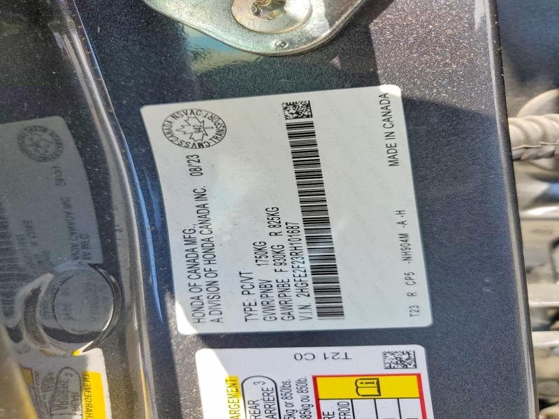 2024 HONDA CIVIC LX 13