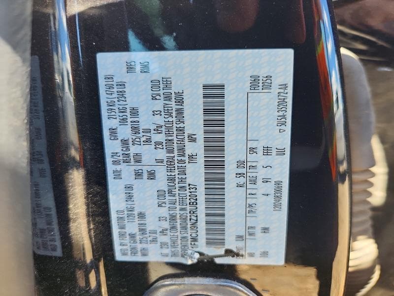 2024 FORD ESCAPE ST LINE SELECT 13