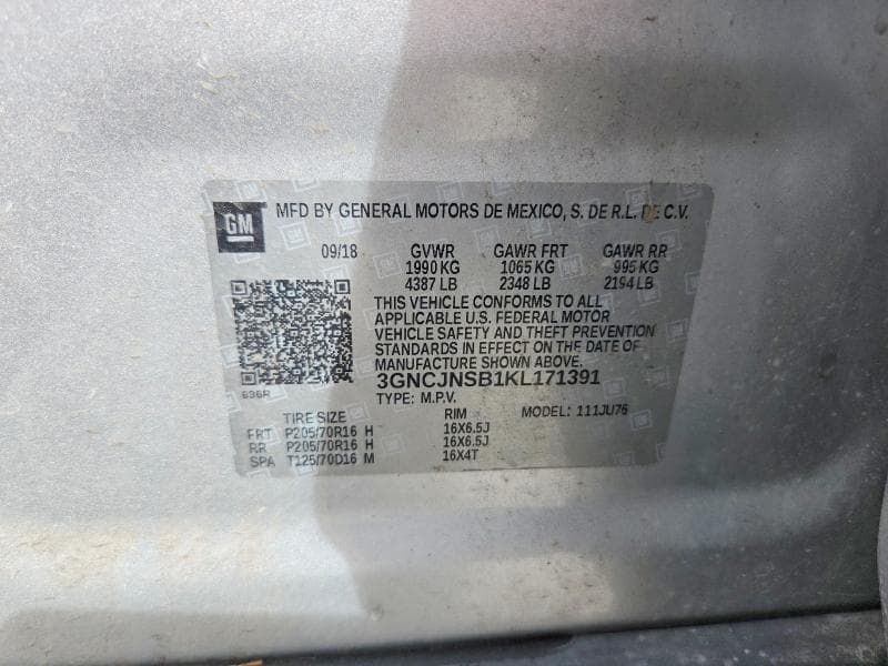 2019 CHEVROLET TRAX LS 13