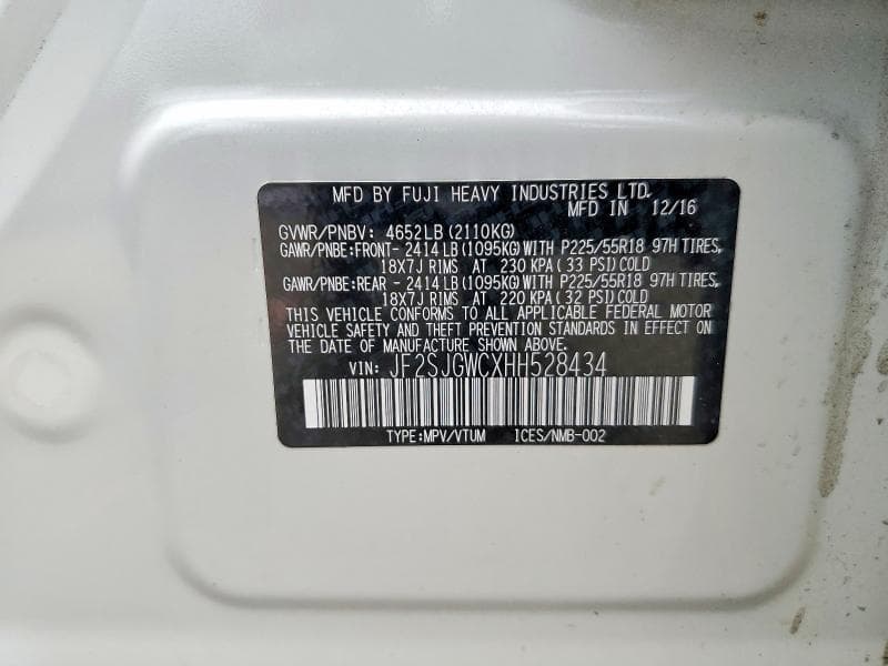 2017 SUBARU FORESTER 2.0XT TOURING 13