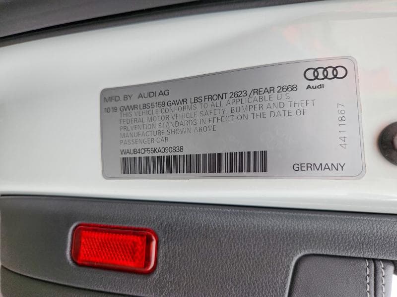 2019 AUDI S5 PREMIUM PLUS 12