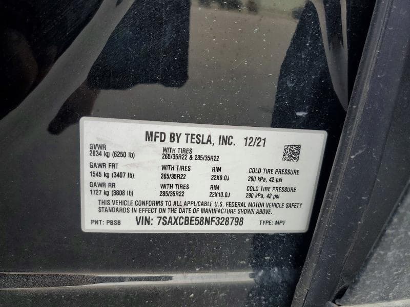 2022 TESLA MODEL X 13