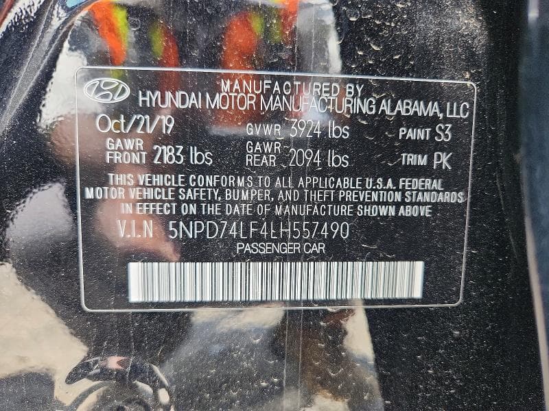 2020 HYUNDAI ELANTRA SE 12
