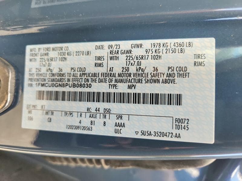 2023 FORD ESCAPE ACTIVE 13
