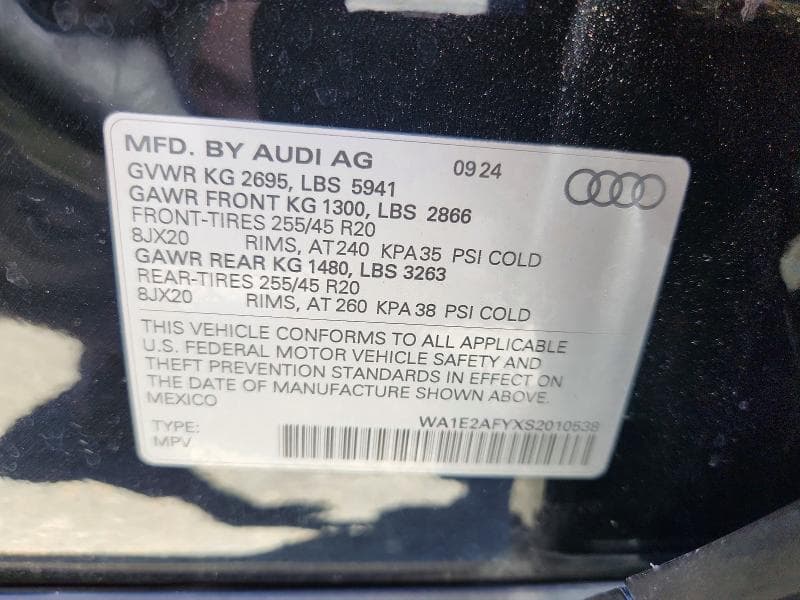 2025 AUDI Q5 E PREMIUM PLUS 55 12