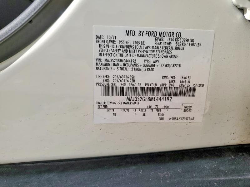 2021 FORD ECOSPORT SE 13