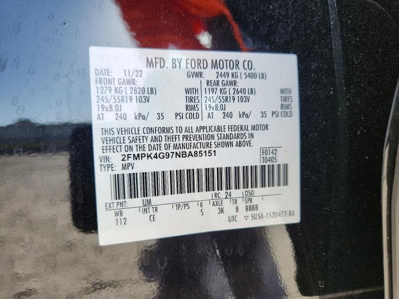 2022 FORD EDGE SE 13