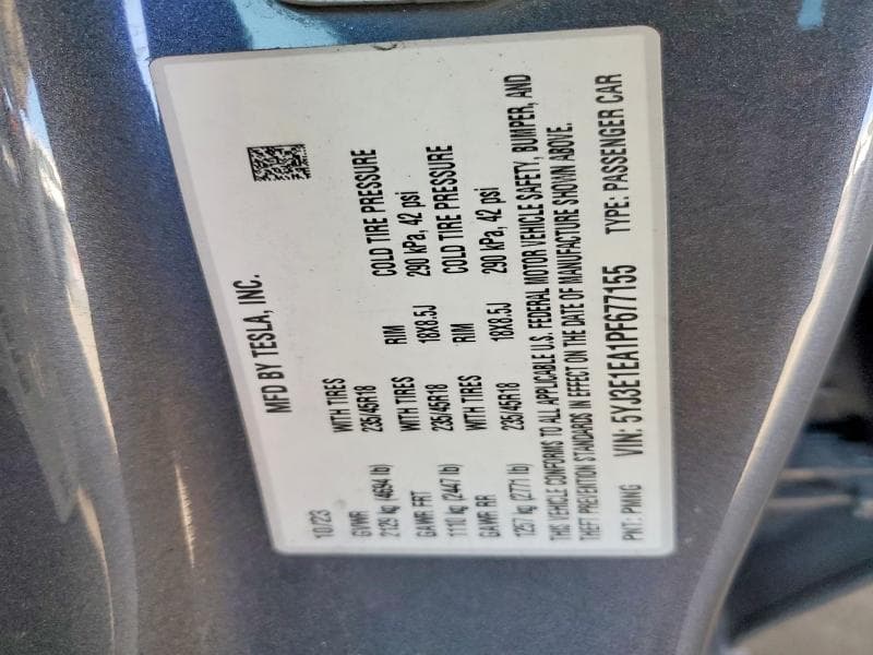 2023 TESLA MODEL 3 12