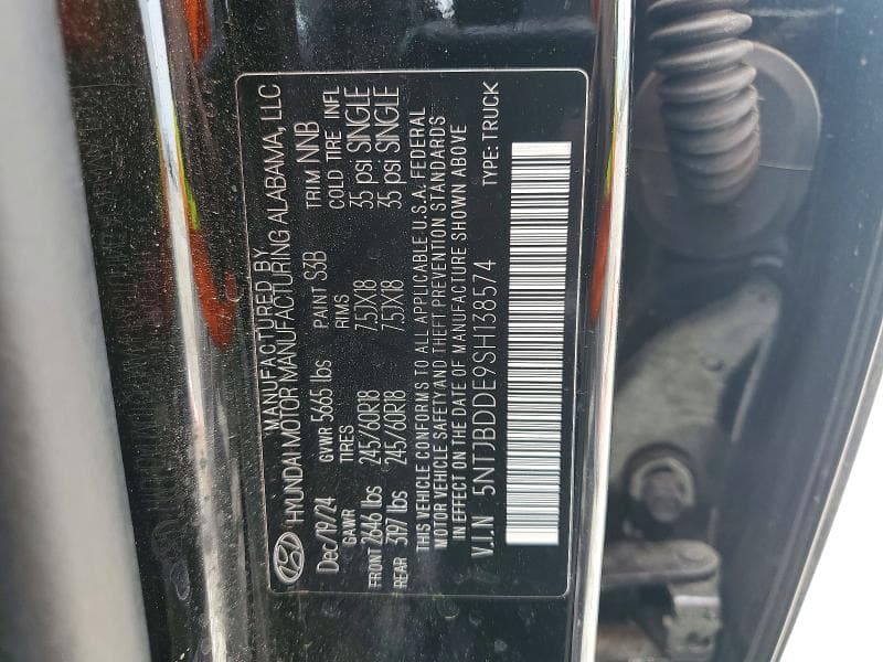 2025 HYUNDAI SANTA CRUZ SEL 12