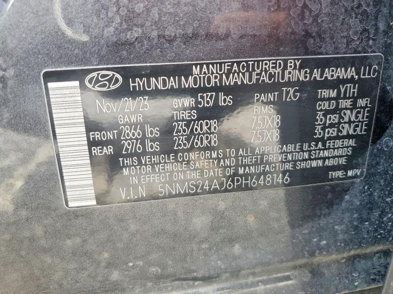 2023 HYUNDAI SANTA FE SEL 13