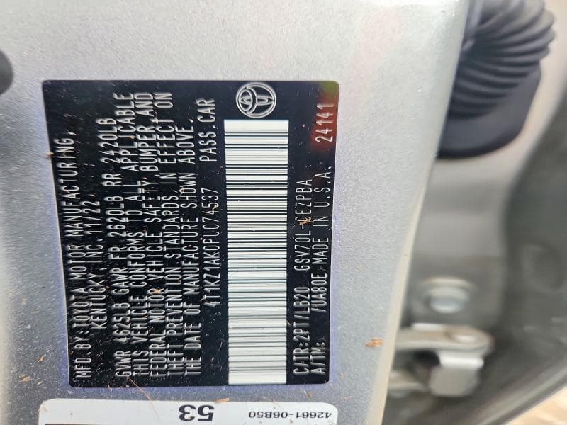 2023 TOYOTA CAMRY XSE V6 12