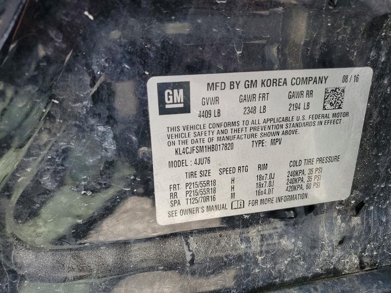2017 BUICK ENCORE PREFERRED II 13