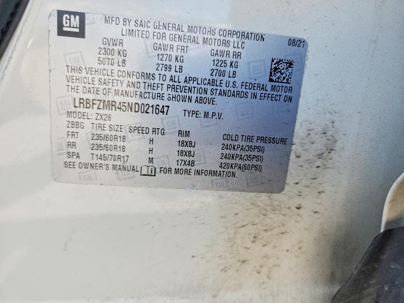 2022 BUICK ENVISION PREFERRED 12