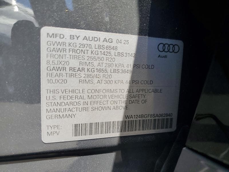 2025 AUDI Q6 E-TRON PREMIUM PLUS 13