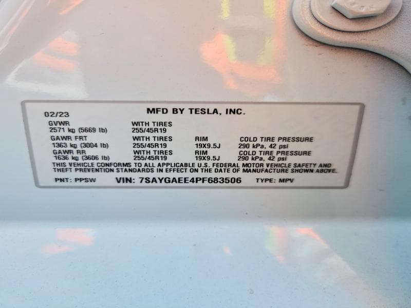 2023 TESLA MODEL Y 12