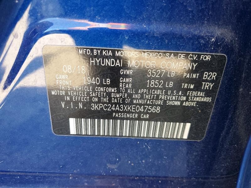 2019 HYUNDAI ACCENT SE 12