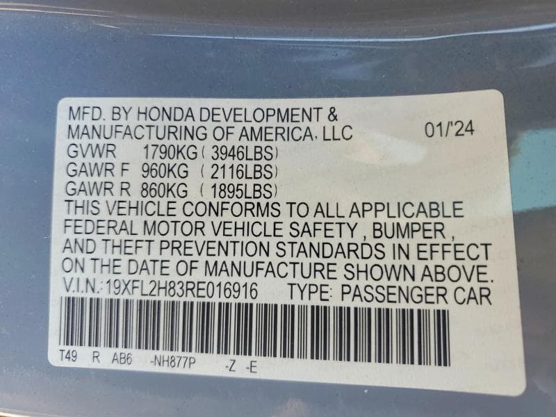 2024 HONDA CIVIC SPORT 12
