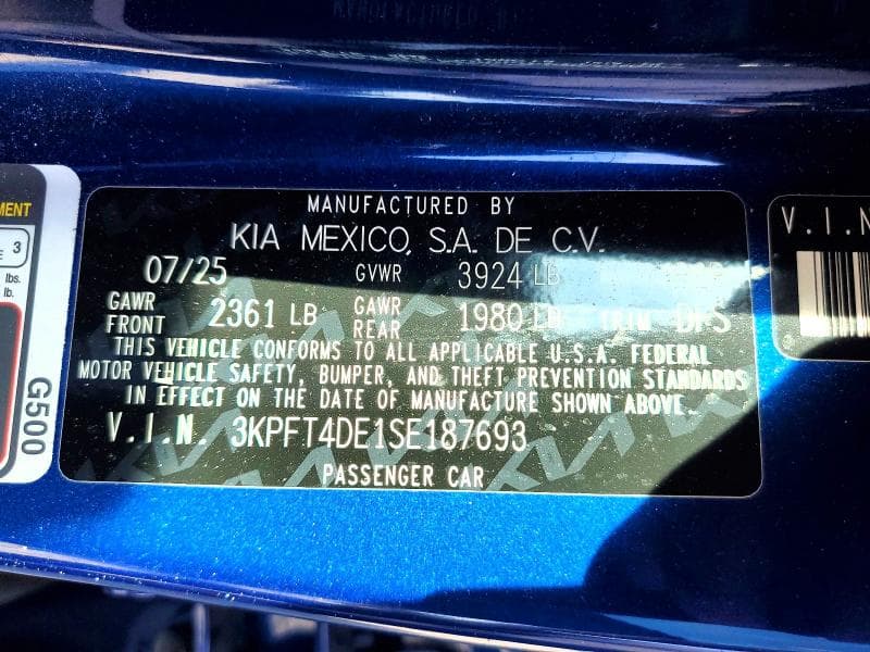 2025 KIA K4 LXS 12
