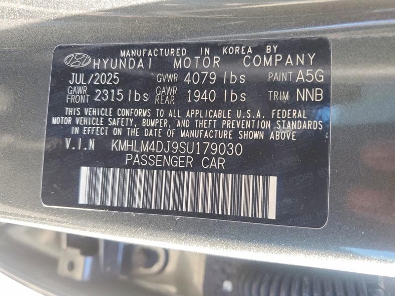 2025 HYUNDAI ELANTRA HYBRID BLUE 12