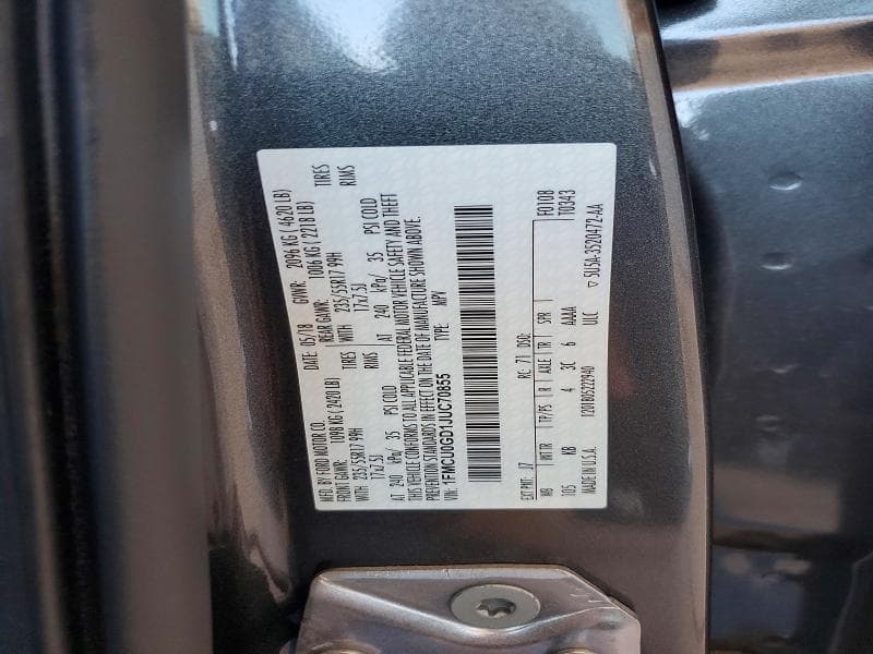2018 FORD ESCAPE SE 13