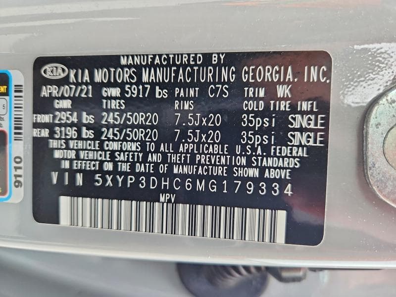 2021 KIA TELLURIDE EX 13
