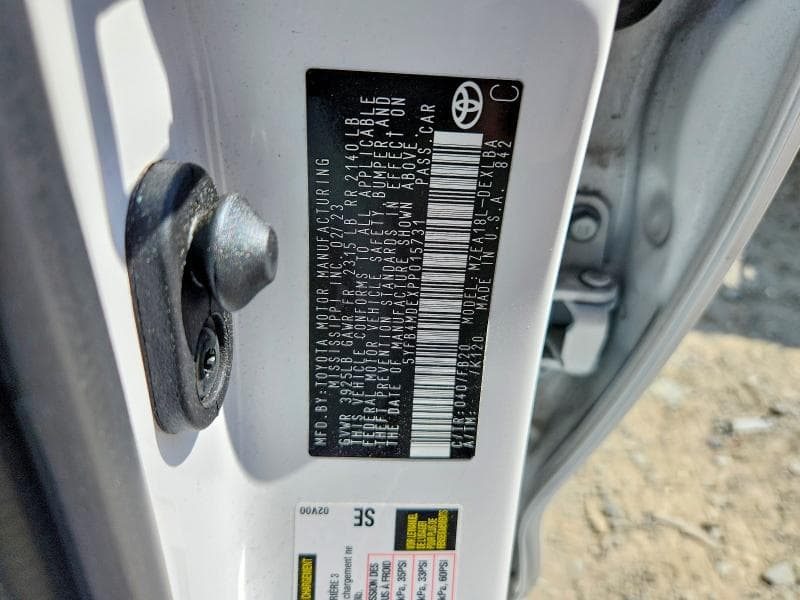 2023 TOYOTA COROLLA LE 12