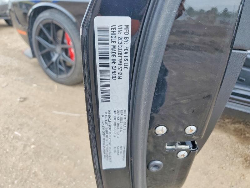 2021 DODGE CHALLENGER R/T 12