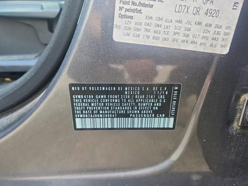 2017 VOLKSWAGEN JETTA SE SE 13