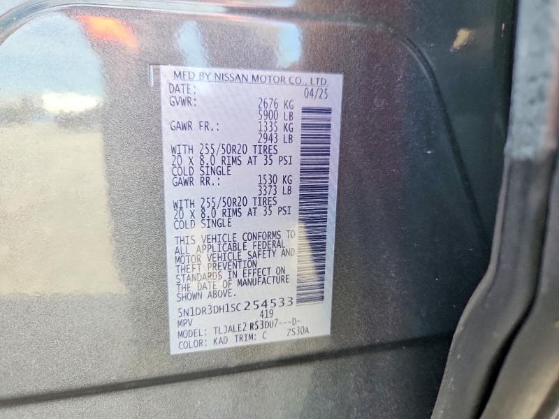 2025 NISSAN PATHFINDER PLATINUM 13