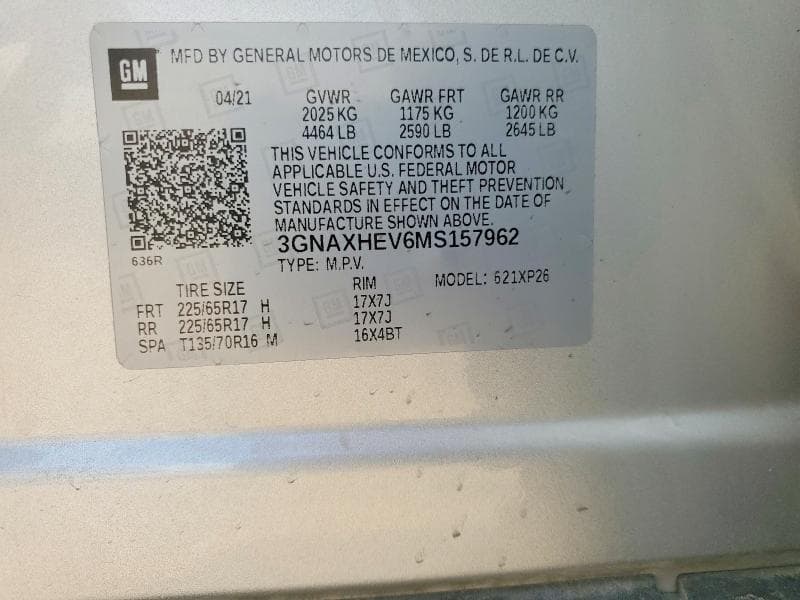2021 CHEVROLET EQUINOX LS 13