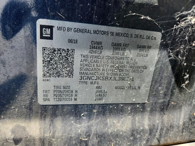 2018 CHEVROLET TRAX LS 12