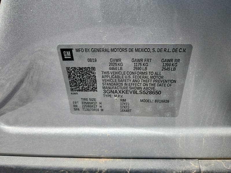 2020 CHEVROLET EQUINOX LT 13