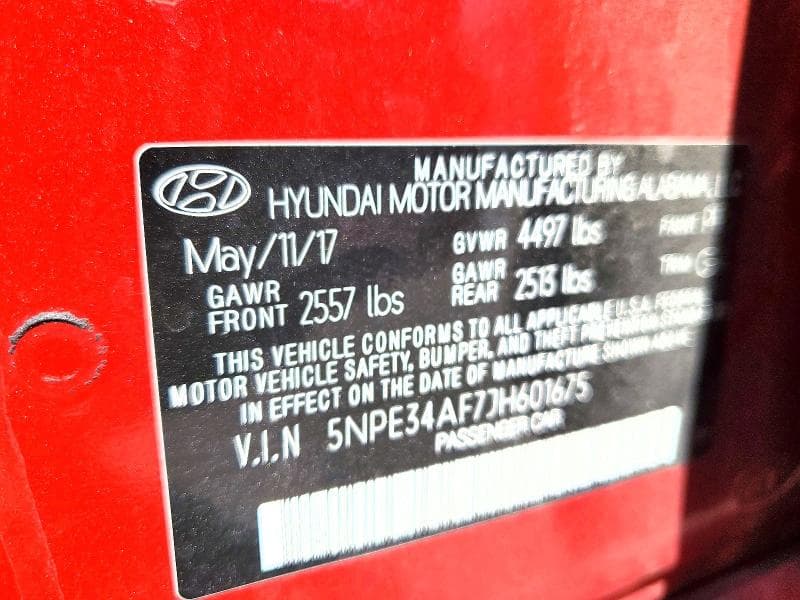 2018 HYUNDAI SONATA LIMITED 12