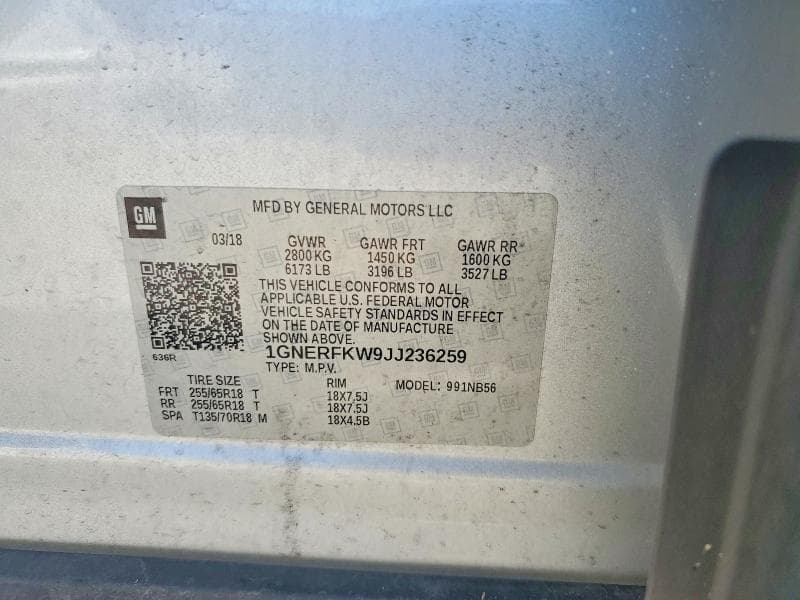 2018 CHEVROLET TRAVERSE LS 13