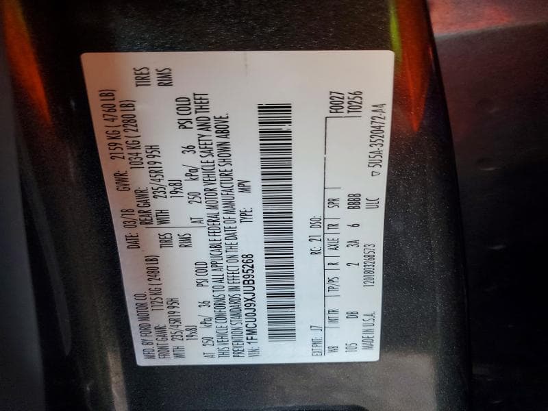 2018 FORD ESCAPE TITANIUM 13