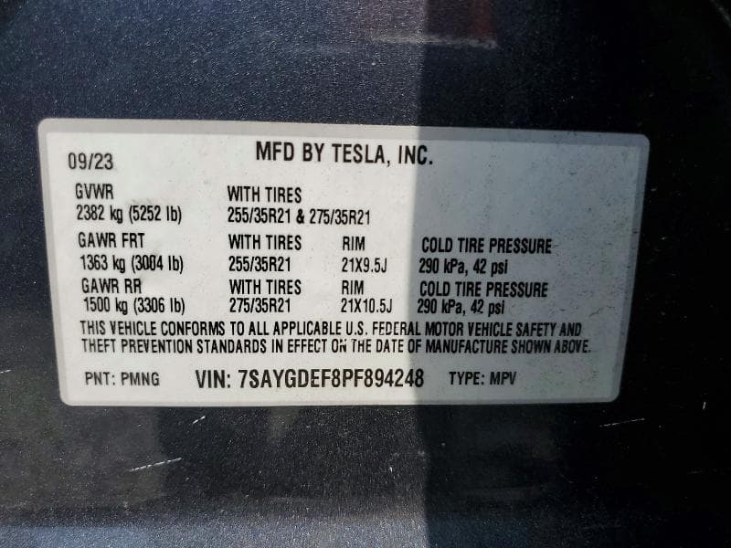 2023 TESLA MODEL Y 12