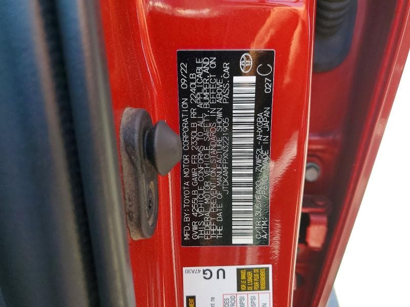 2022 TOYOTA PRIUS PRIME XLE 12