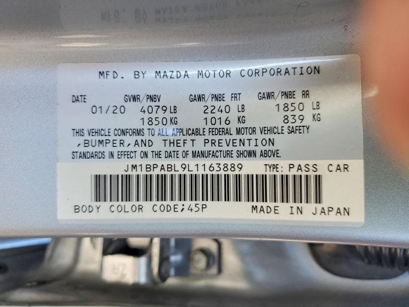 2020 MAZDA 3 12