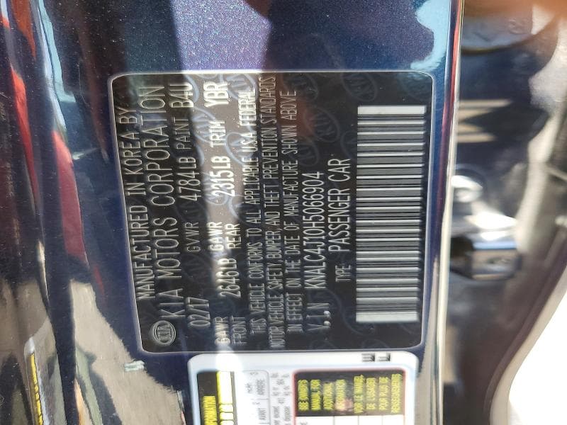 2017 KIA CADENZA LIMITED 12