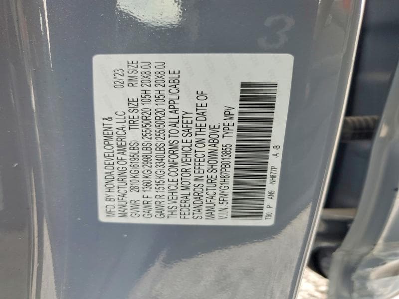 2023 HONDA PILOT ELITE 13