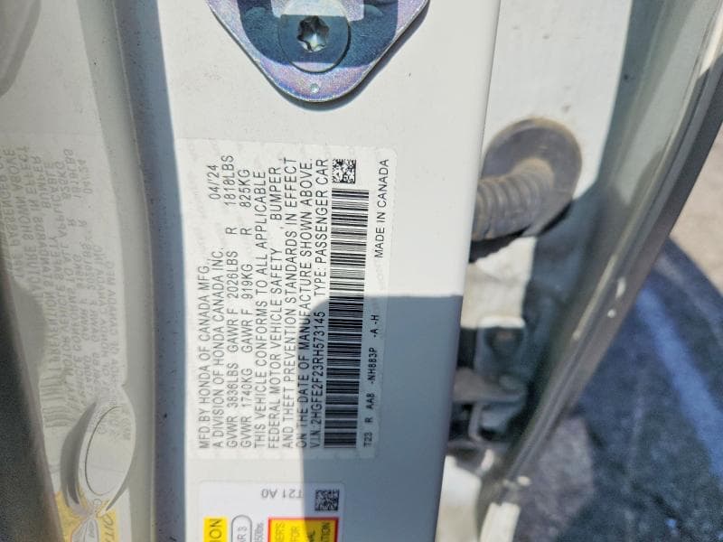 2024 HONDA CIVIC LX 13