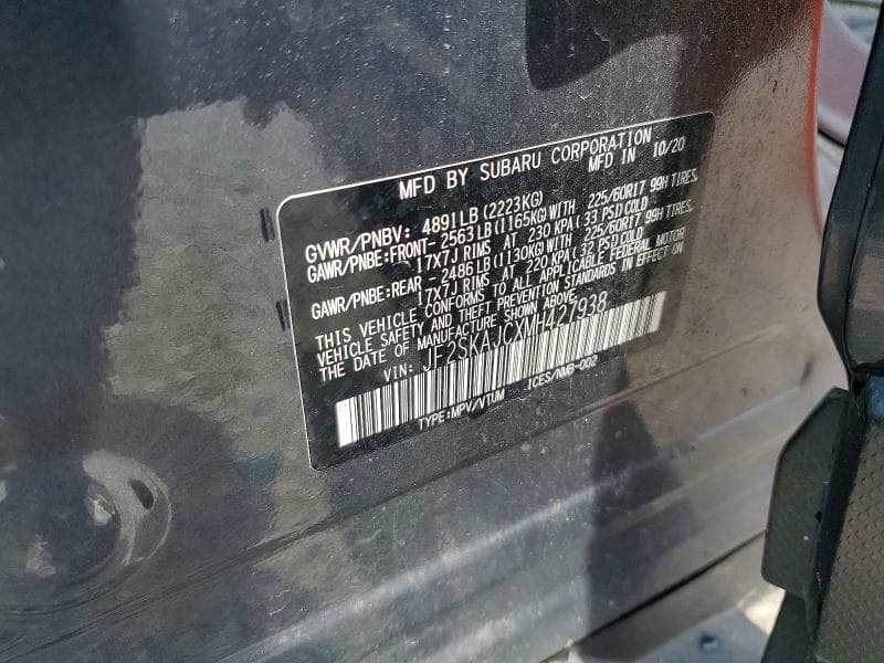 2021 SUBARU FORESTER PREMIUM 13