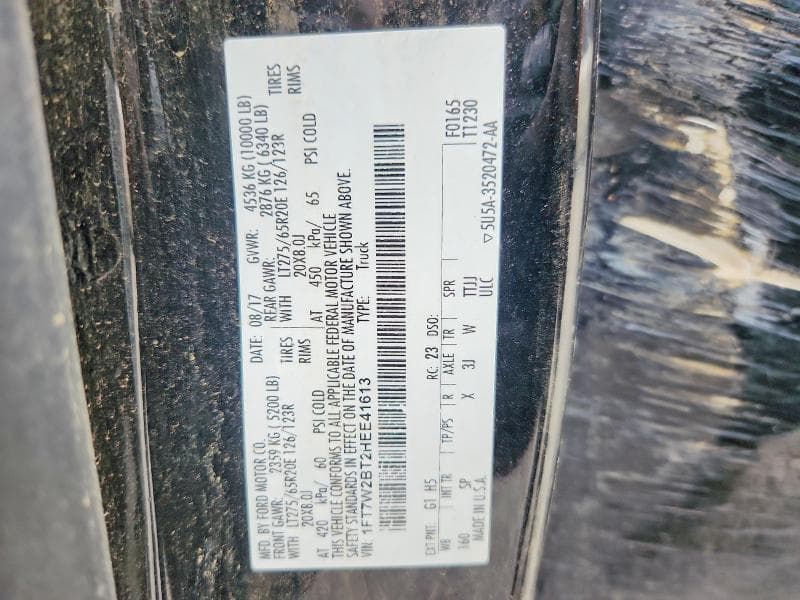 2017 FORD F250 SUPER DUTY 12