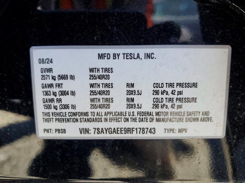 2024 TESLA MODEL Y 13