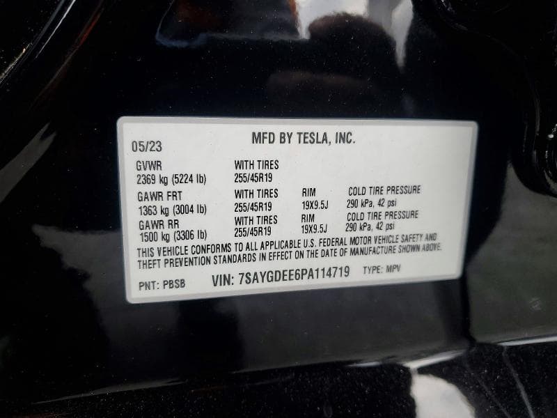 2023 TESLA MODEL Y 12