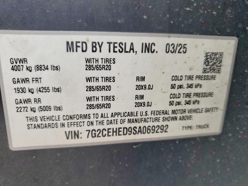 2025 TESLA CYBERTRUCK 13