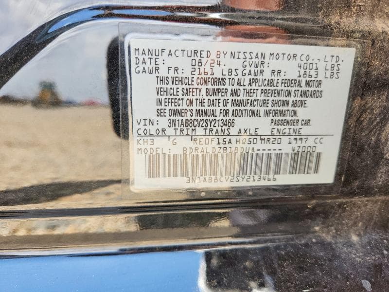 2025 NISSAN SENTRA SV 12