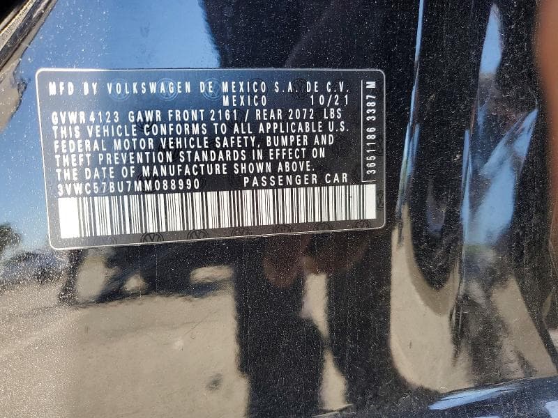 2021 VOLKSWAGEN JETTA S 12