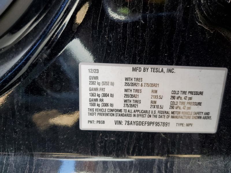 2023 TESLA MODEL Y 12